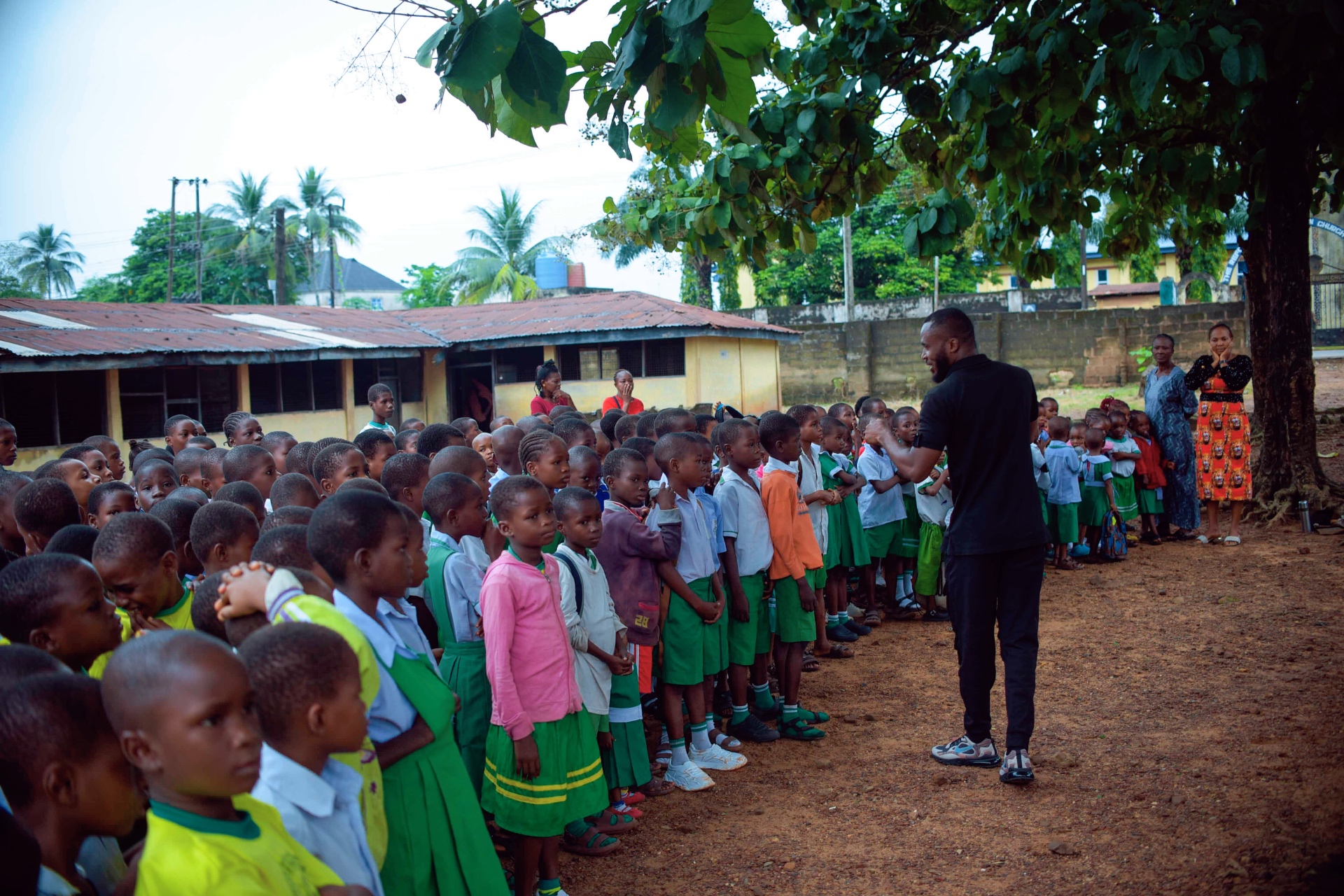 School assembly outreach